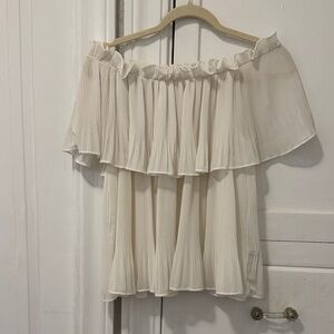 Elegant Off-Shoulder White Top
